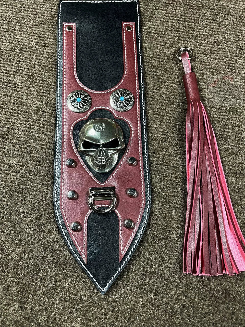适用哈雷883N  1200 X48座垫改装火焰 后坐垫装饰挡泥板皮保护垫