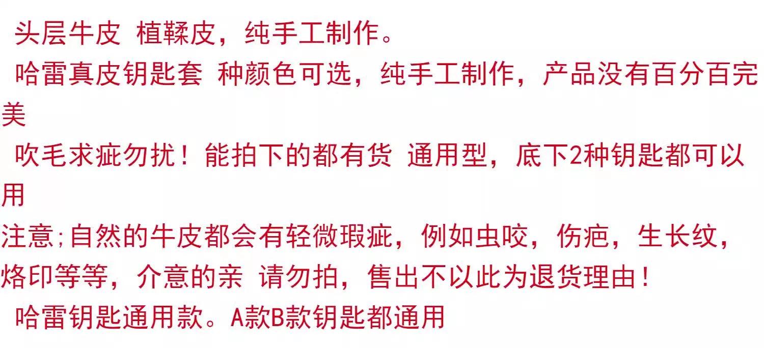 适用于哈雷钥匙包 X48感应启动钥匙套扣摩托车牛皮手工复古钥匙壳